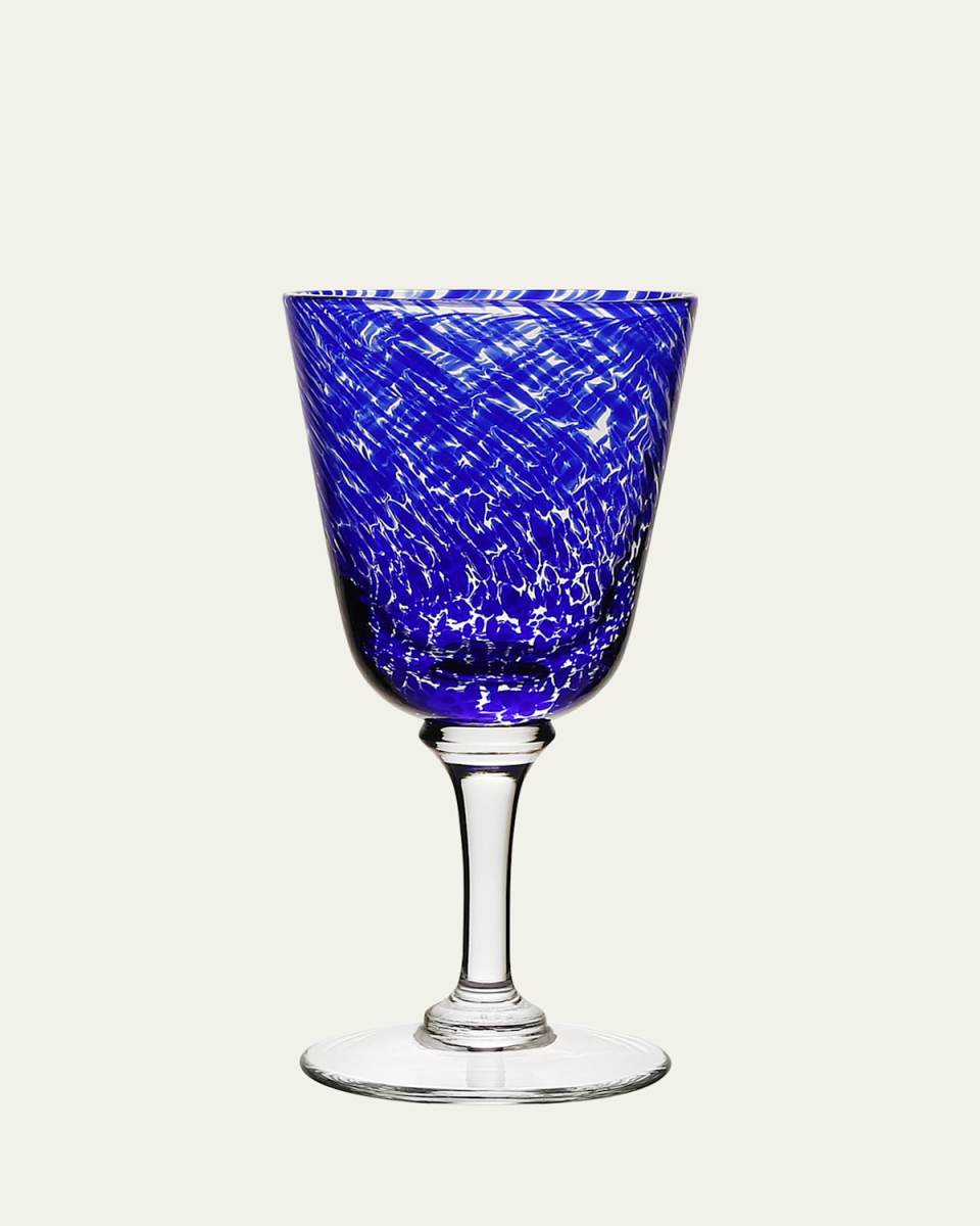 Vanessa Wine Glass, Blue
